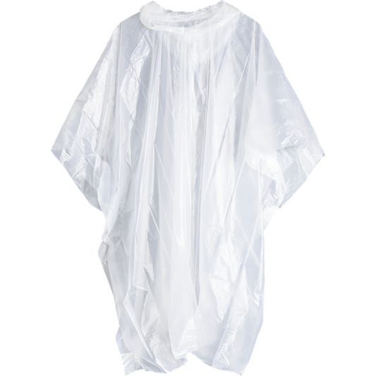 'BioBrand' Biodegradable Poncho Rain Ponchos Black and White London