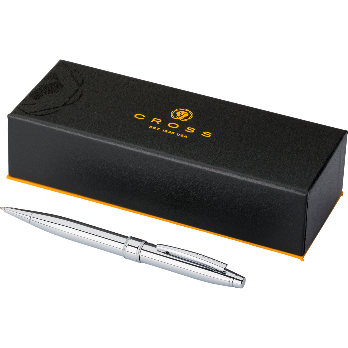 Brass Cross ballpoint pen Executive Pens Black and White London