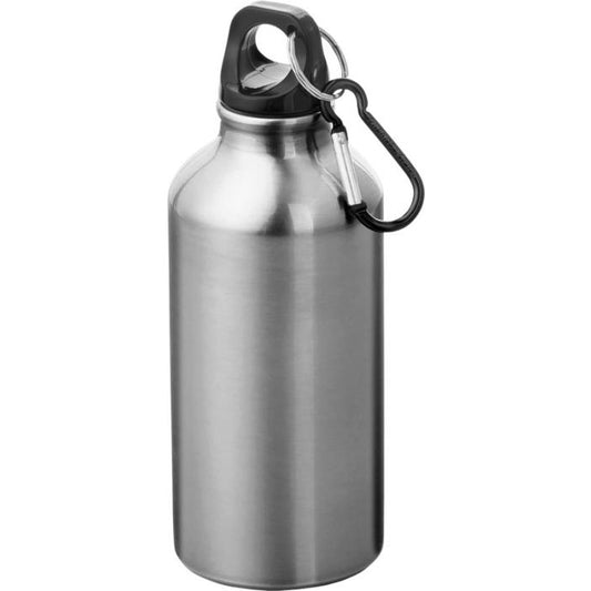 Oregon 400 ml Water Bottle with Carabiner  Black and White London