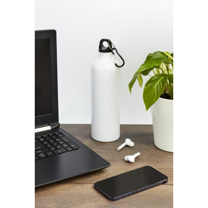 Pacific 770 ml Water Bottle with Carabiner Black and White London