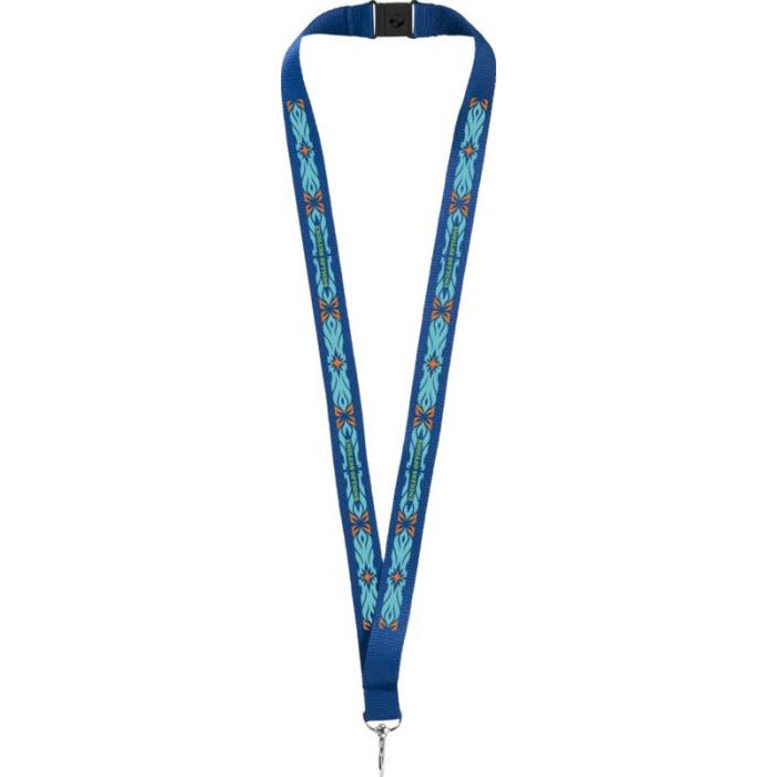 Lago Lanyard with Break-Away Closure  Black and White London