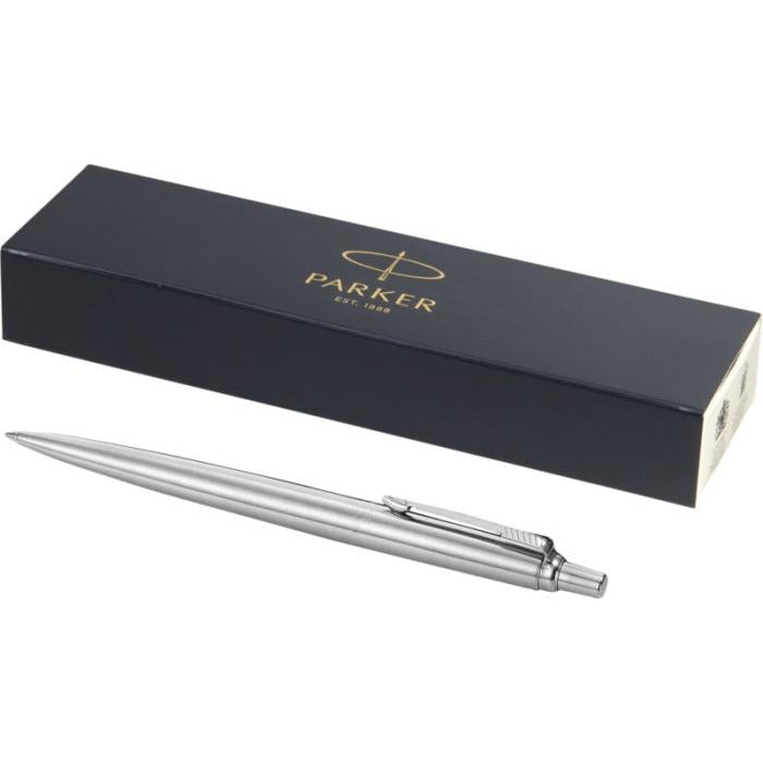 Jotter Ballpoint Pen - Steel Executive Pens Black and White London