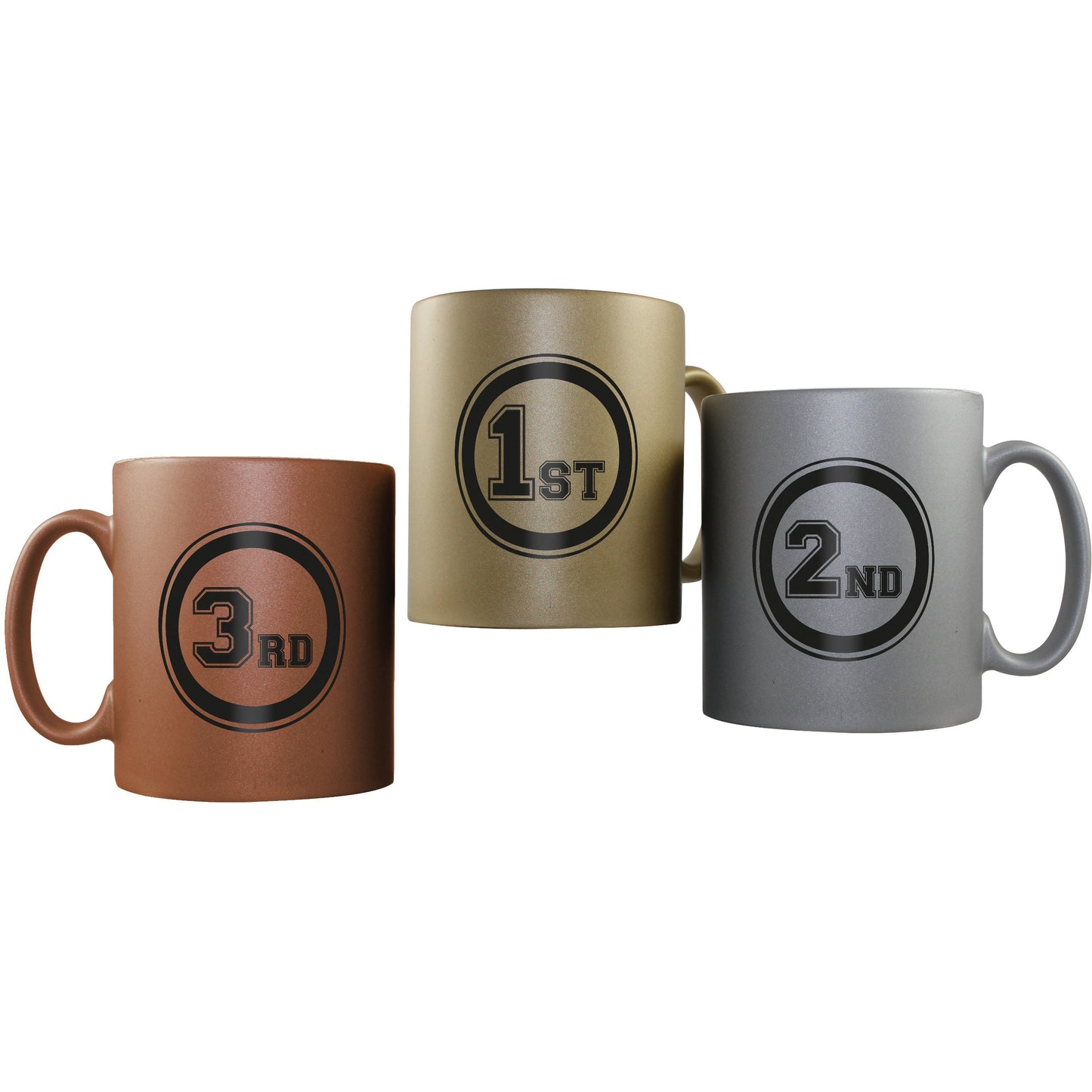 Durham Medal Mug Metallic Coloured Mugs Black and White London