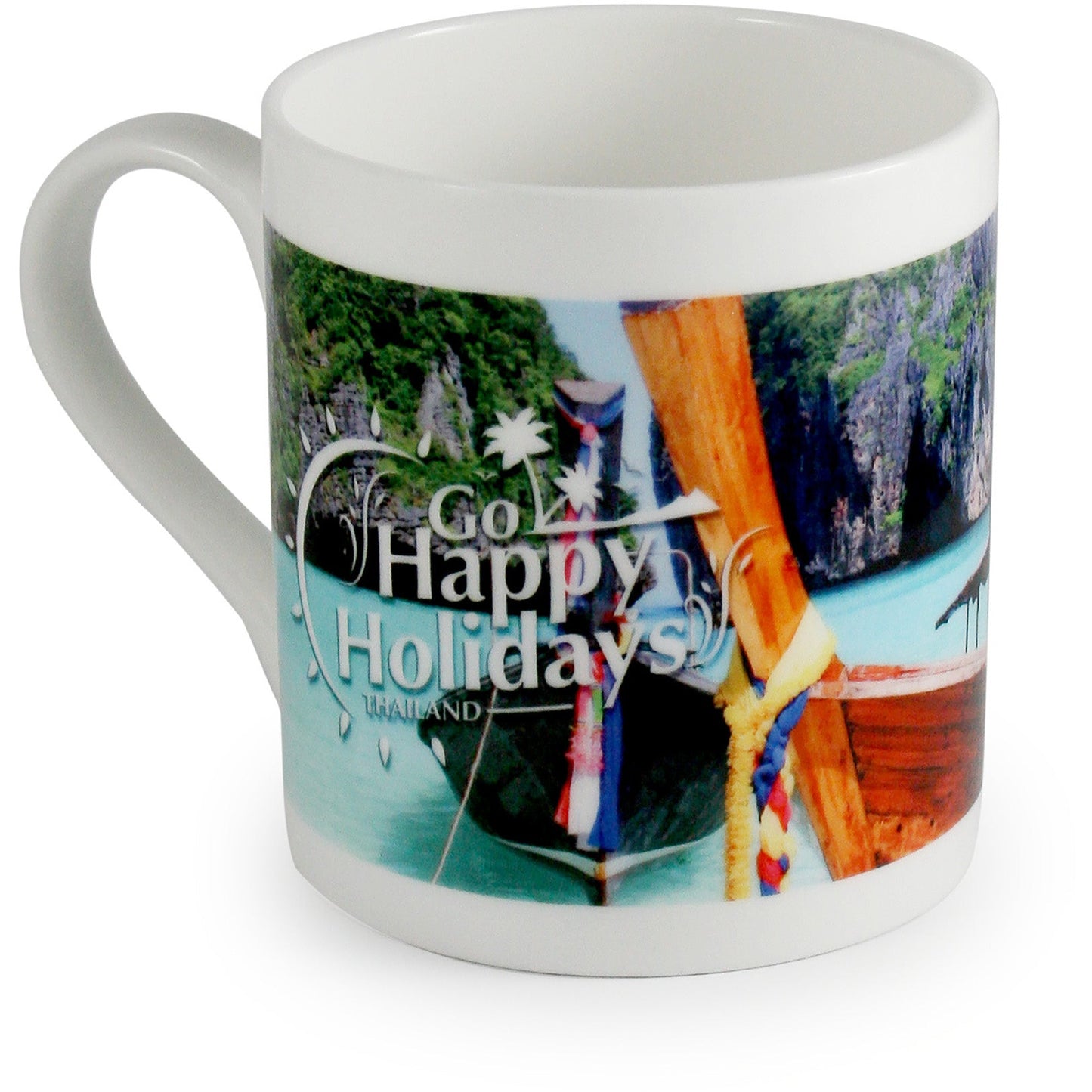 Duraglaze® Bone China Balmoral PhotoMug Black and White London