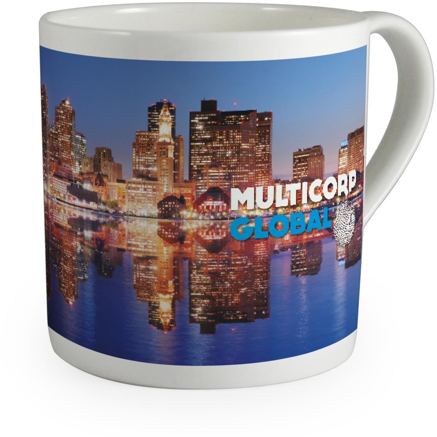 Duraglaze® Bone China Big Balmoral PhotoMug Black and White London