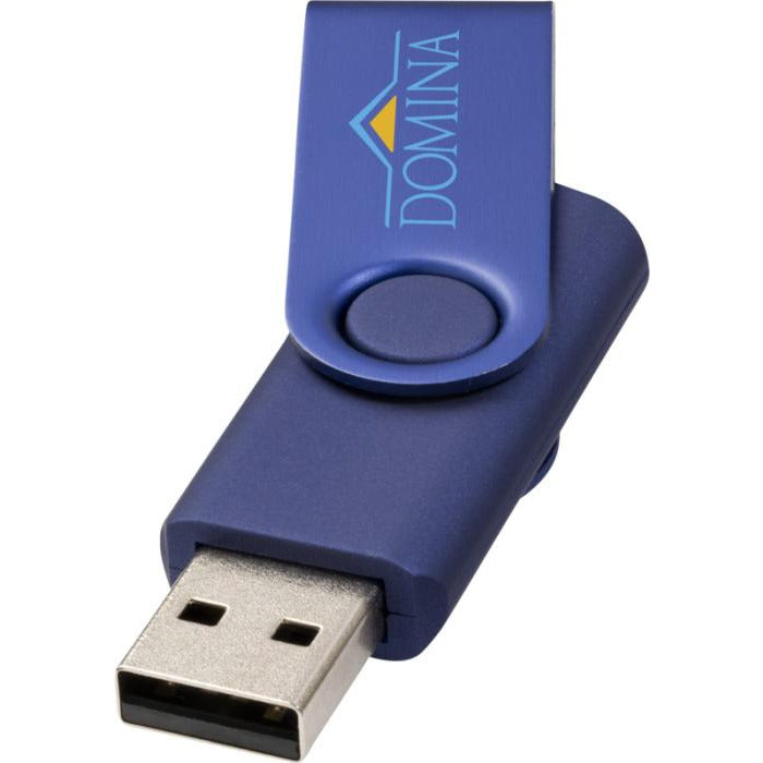 Rotate-Metallic USB  Navy  