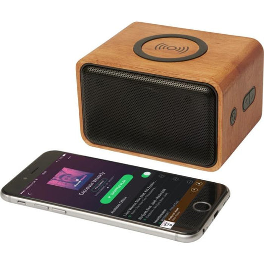 Wooden Speaker with Wireless Charging Pad Speakers   