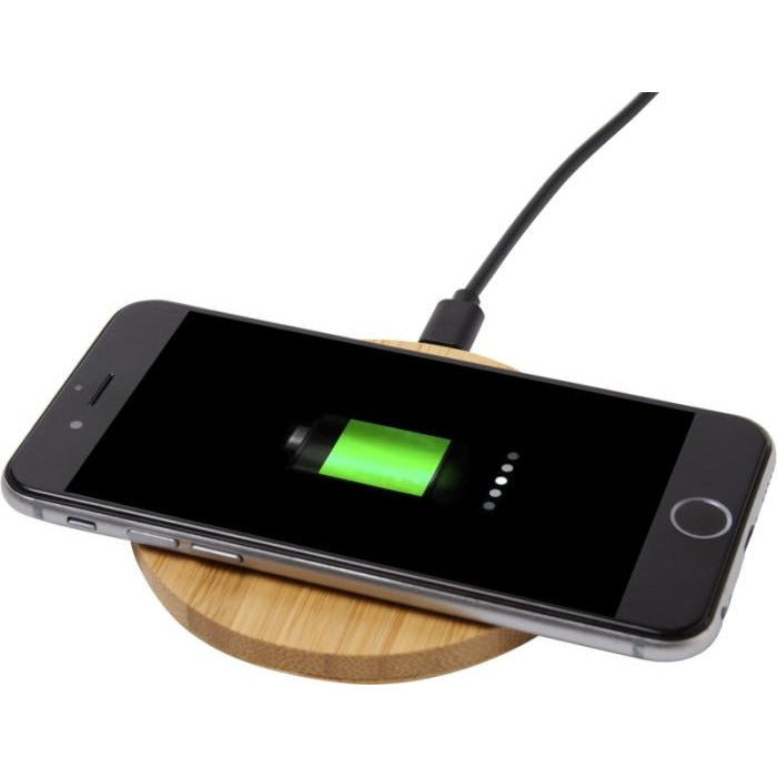 Essence Bamboo Wireless Charging Pad Wireless Chargers Black and White London