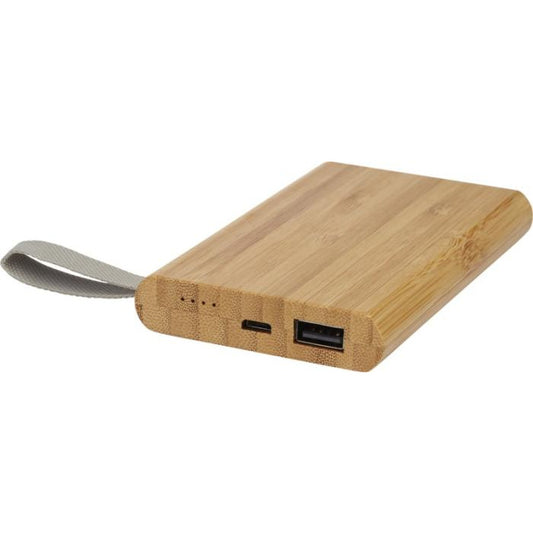 Tulda 5000 mAh Bamboo Power Bank Power Banks Black and White London