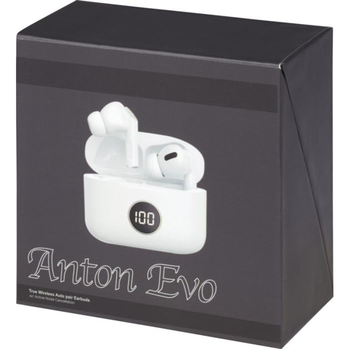 Anton Evo Noise-Cancelling Earbuds Earphones & Headphones Black and White London