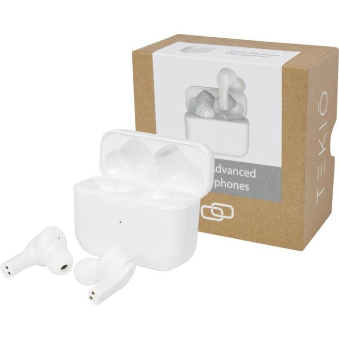 Anton Advanced Noise-Cancelling Earbuds Earphones & Headphones Black and White London