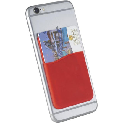 Slim Card Wallet Accessory for Smartphones  Red  