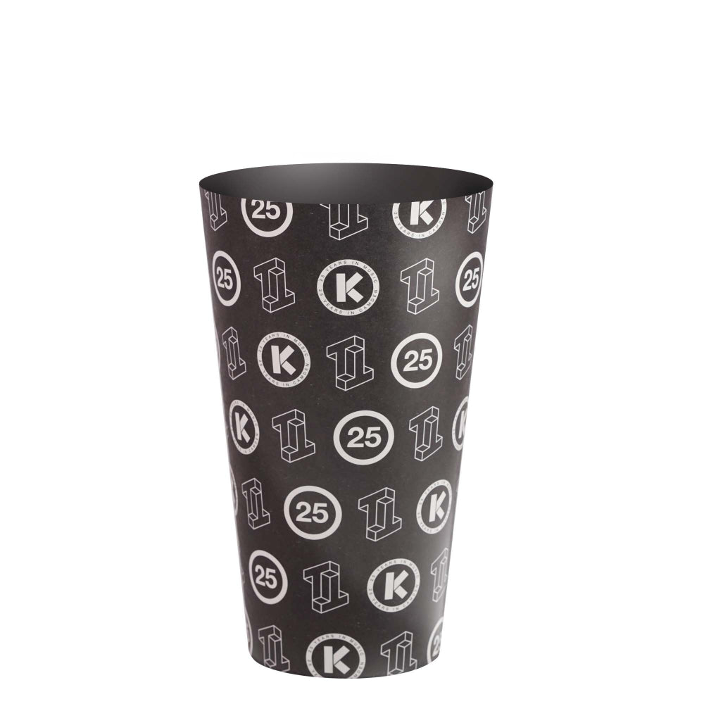 Plastic Festival Cup Half Pint (UK Certified) Festival & Stadium Cups Black and White London