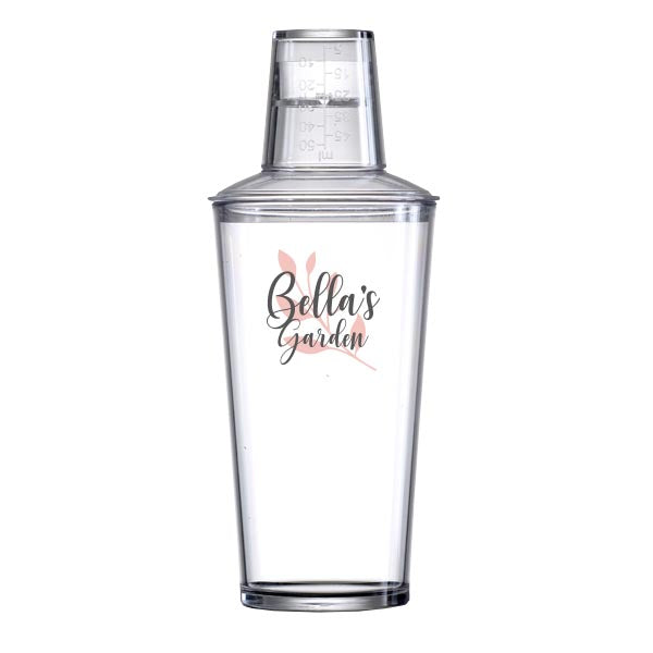 Manhattan Premium Plastic Cocktail Shaker - 3 Part - 585ml Cocktail Shakers Black and White London