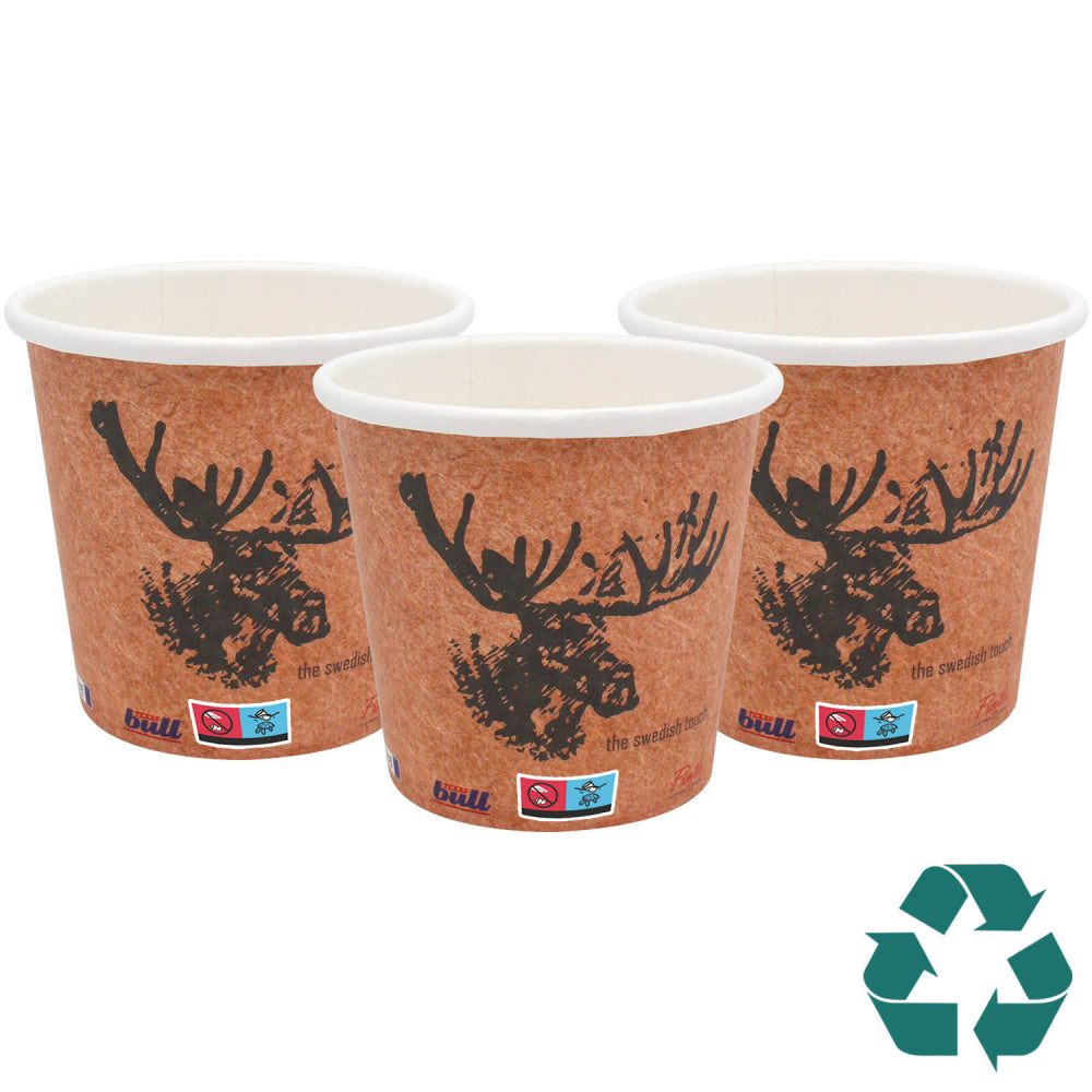 Recyclable Single Wall Paper Cup - Full Colour (4oz/115ml) Recyclable Paper Cups Black and White London