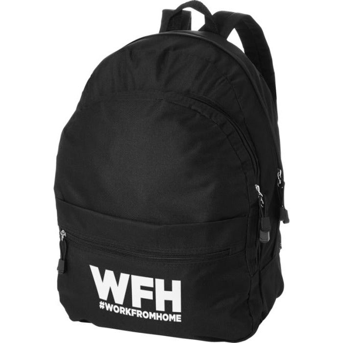 Trend 4-compartment backpack Black and White London