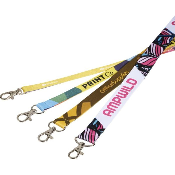 Addie Sublimation Lanyard - Double Side Lanyards Black and White London