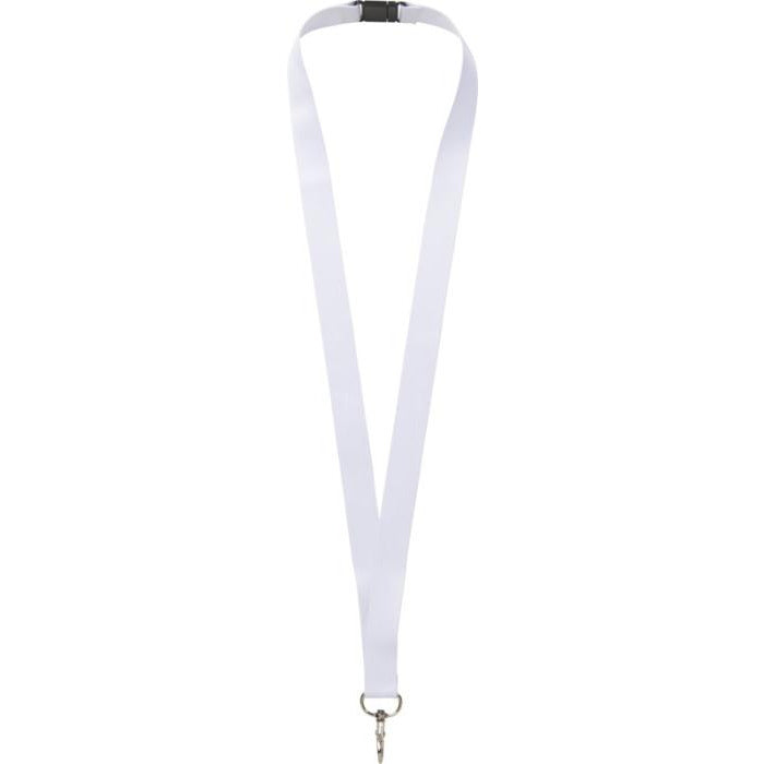 Recycled PET Sublimation Lanyard Lanyards Black and White London