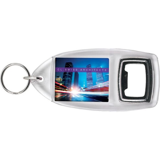 Bottle Opener Insert Keyring Bottle Openers Black and White London