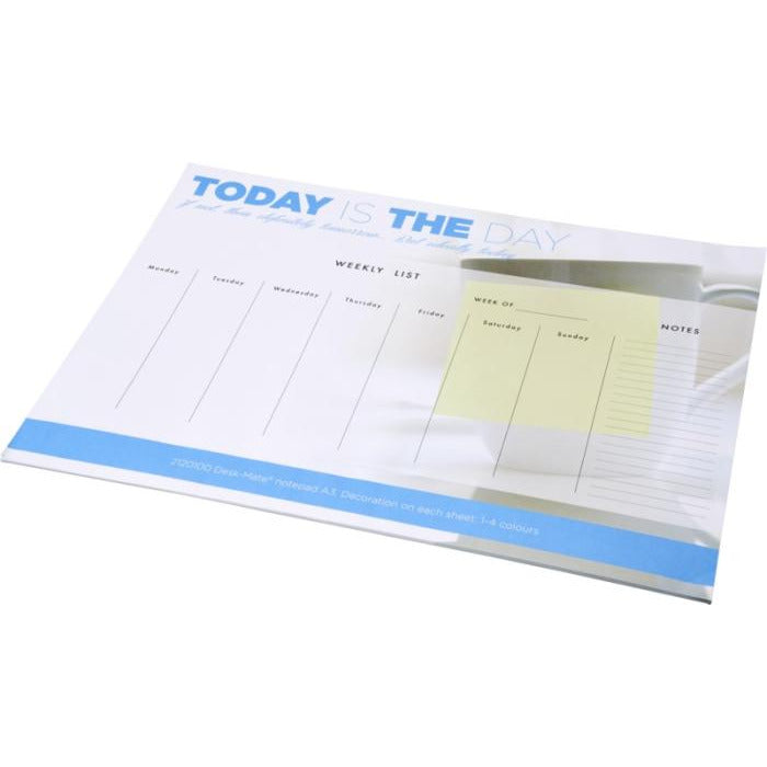 A3 Printed Desk Pad Notepads & Sticky Notes Black and White London