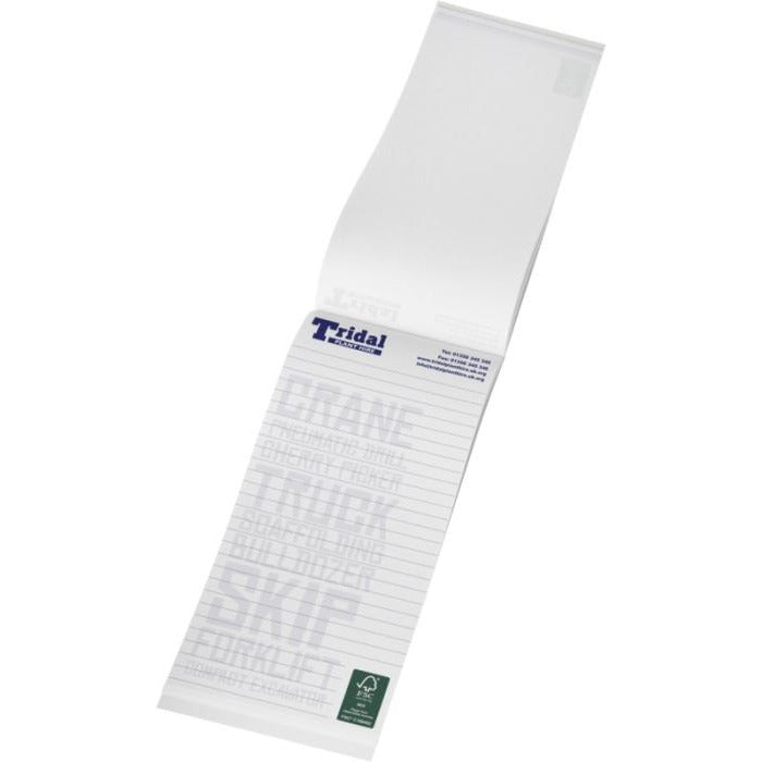 1/3 A4 Printed Notepad with Cover Notepads & Sticky Notes Black and White London