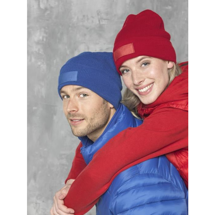 Boreas Beanie with Patch Hats & Caps Black and White London