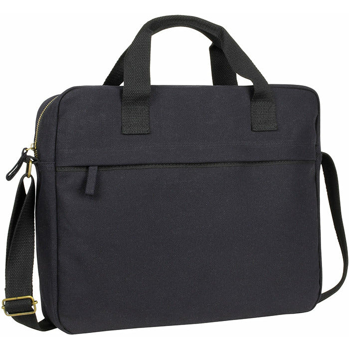 Harbledown Eco Canvas Laptop Business Bag 16oz Cotton Canvas with corn starch coating Black and White London
