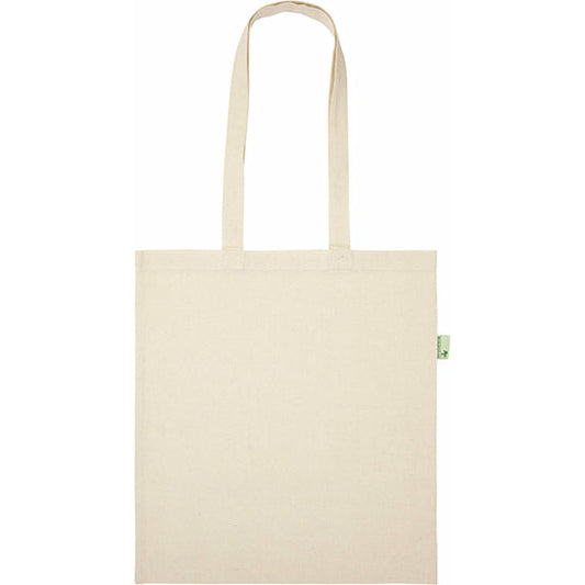Canterbury Eco 5oz Recycled Cotton Tote Shopper Recycled Tote Bags Black and White London