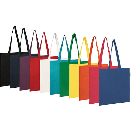 Seabrook Eco 5oz Recycled Cotton Tote Bags Black and White London