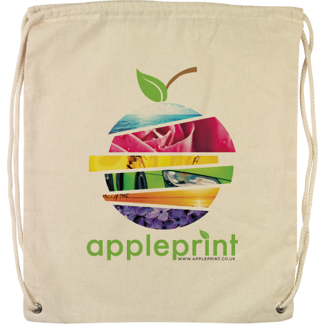 Hartley 5oz Cotton Drawstring Black and White London