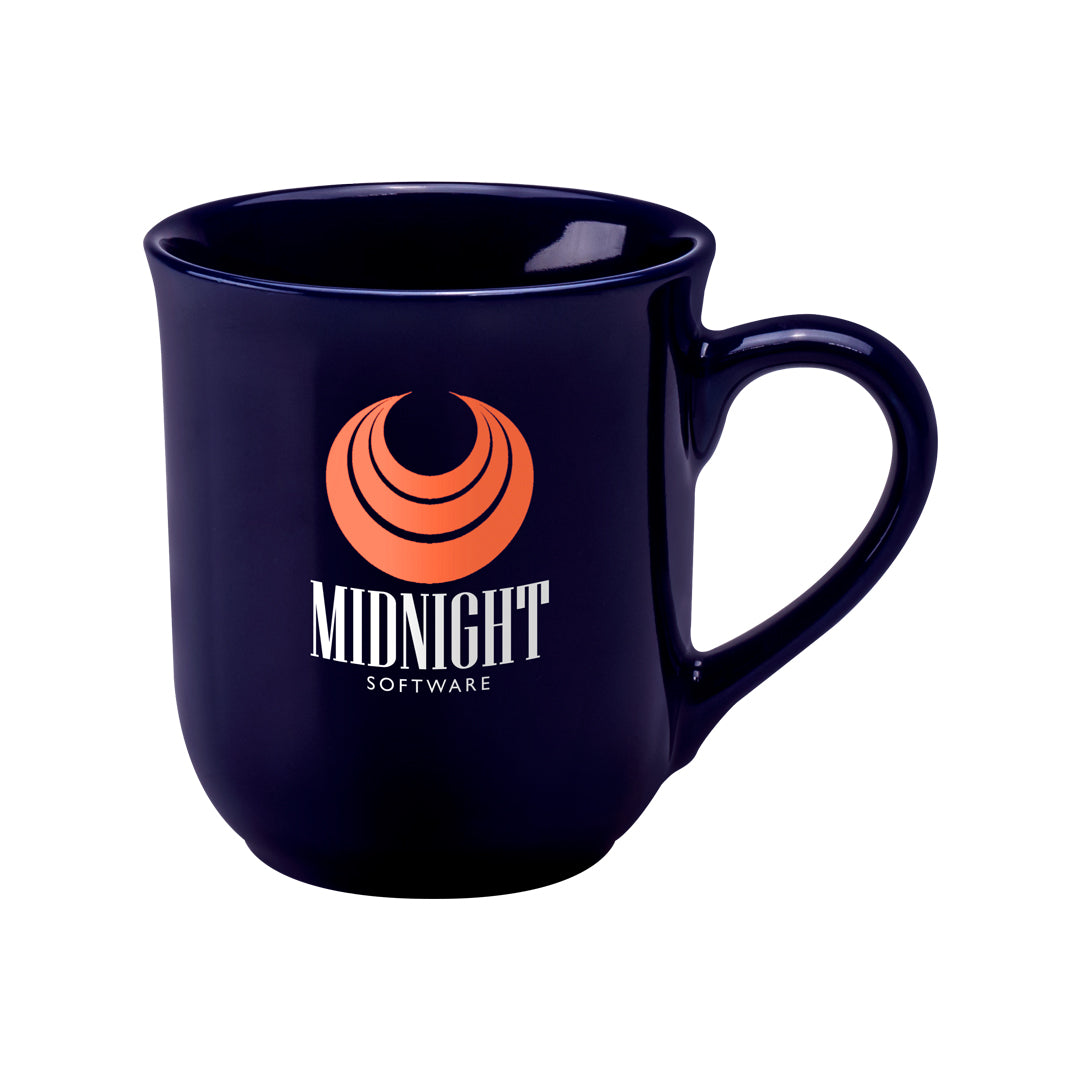 Bell Midnight Blue Blue Ceramic Mugs Black and White London