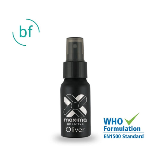 Black Aluminium 30ml Hand Sanitiser Spray Hand Sanitisers Black and White London