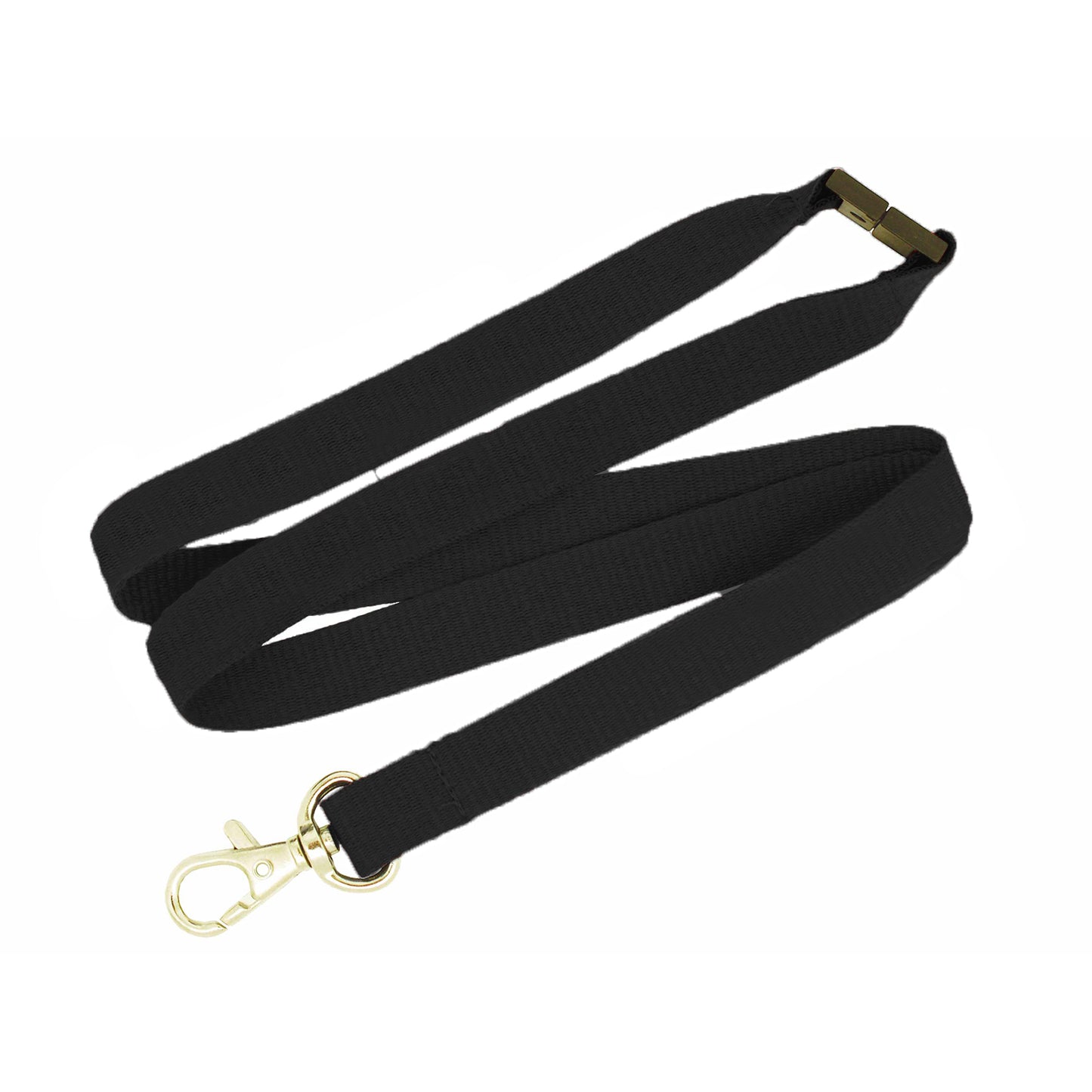 Plain Stock Lanyard Black and White London