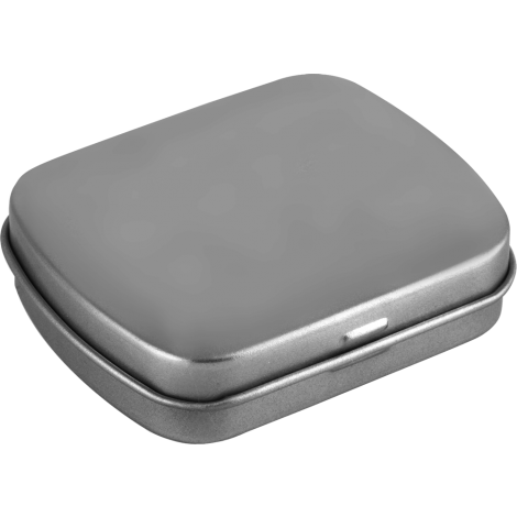 Mini Hinge Tin with Mints Black and White London