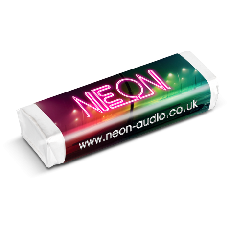 Rectangular Mint Roll  Black and White London