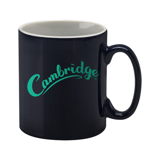 Cambridge Duo Midnight Blue Blue Ceramic Mugs Black and White London