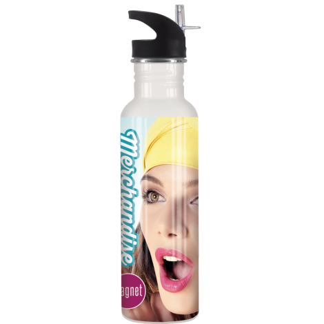 Miami Drink Bottle with Choice of Lid  Black and White London