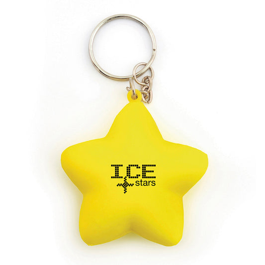 Stress Star Keyring Stress Balls & Shapes Black and White London