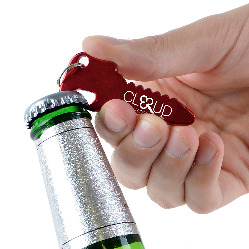 Key Shaped Metal Keyring Keyrings Black and White London