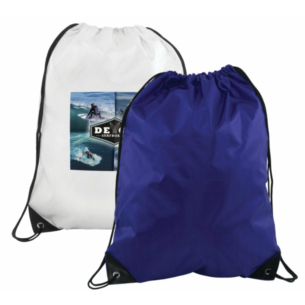 Verve Drawstring Bag Black and White London