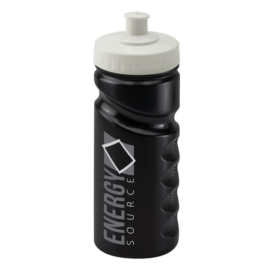 Sports Bottle 500ml Black 500 Black and White London