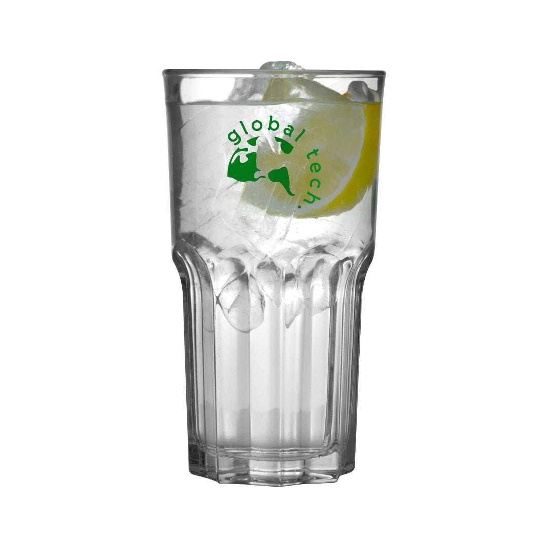 Granity Hi Ball Cooler Glass 450ml 450 Black and White London