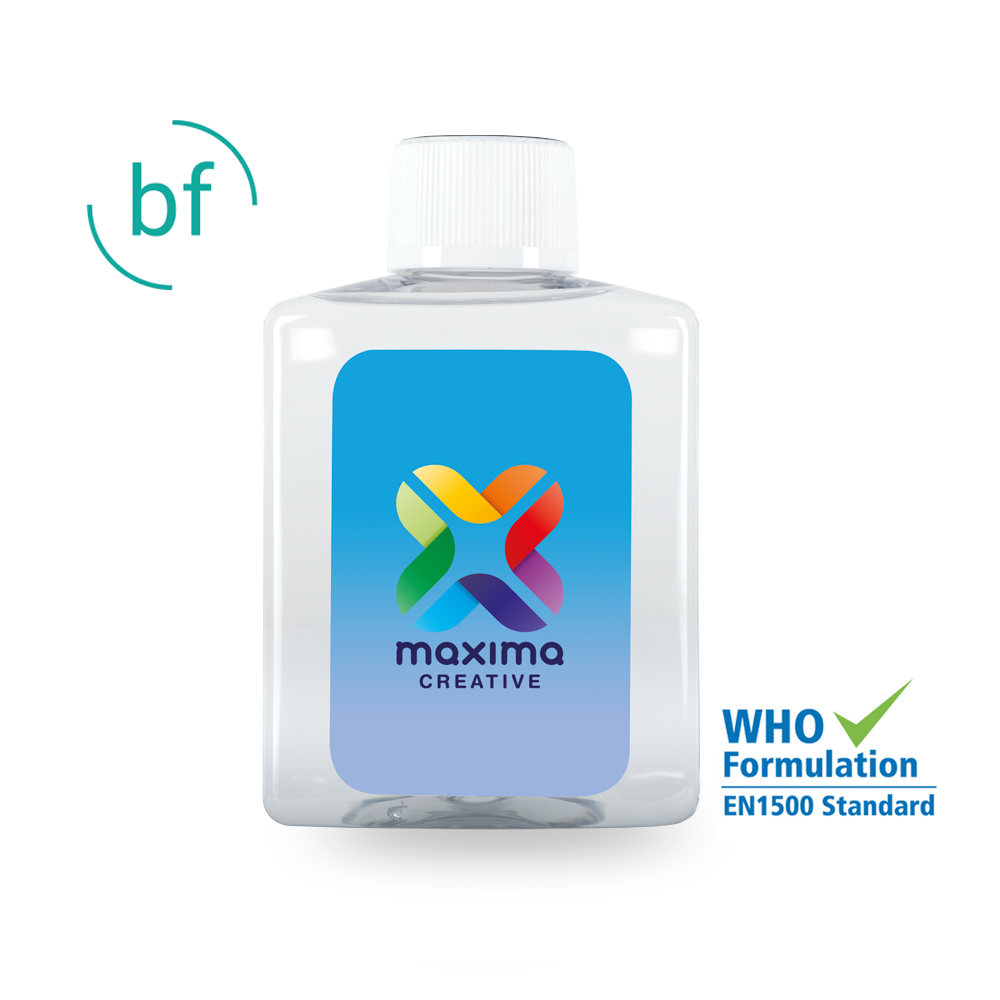 250ml Childproof Screw Cap Hand Sanitiser Hand Sanitisers Black and White London