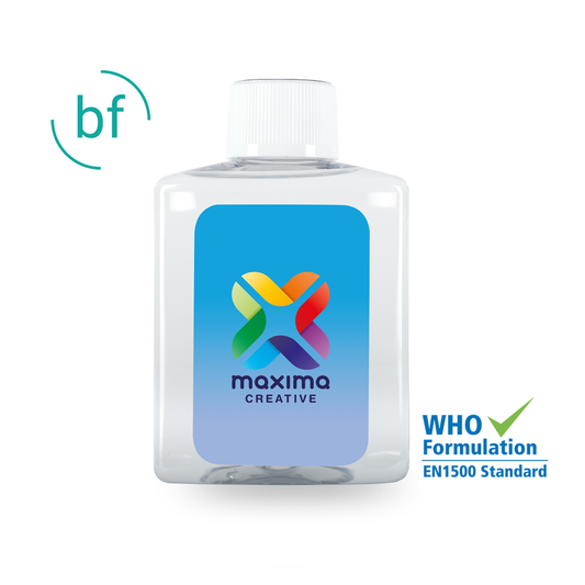 250ml Childproof Screw Cap Hand Sanitiser Hand Sanitisers Black and White London