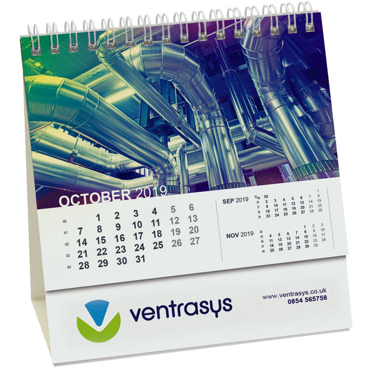 Compact Easel Calendar  Black and White London