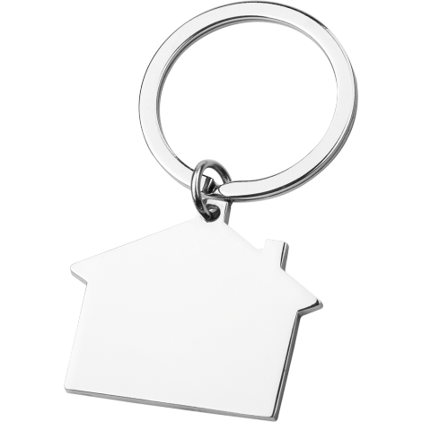 House Keyring (Laser Engraved)  Black and White London