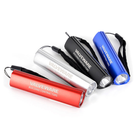 Colshaw Aluminium LED Torch Torches Black and White London