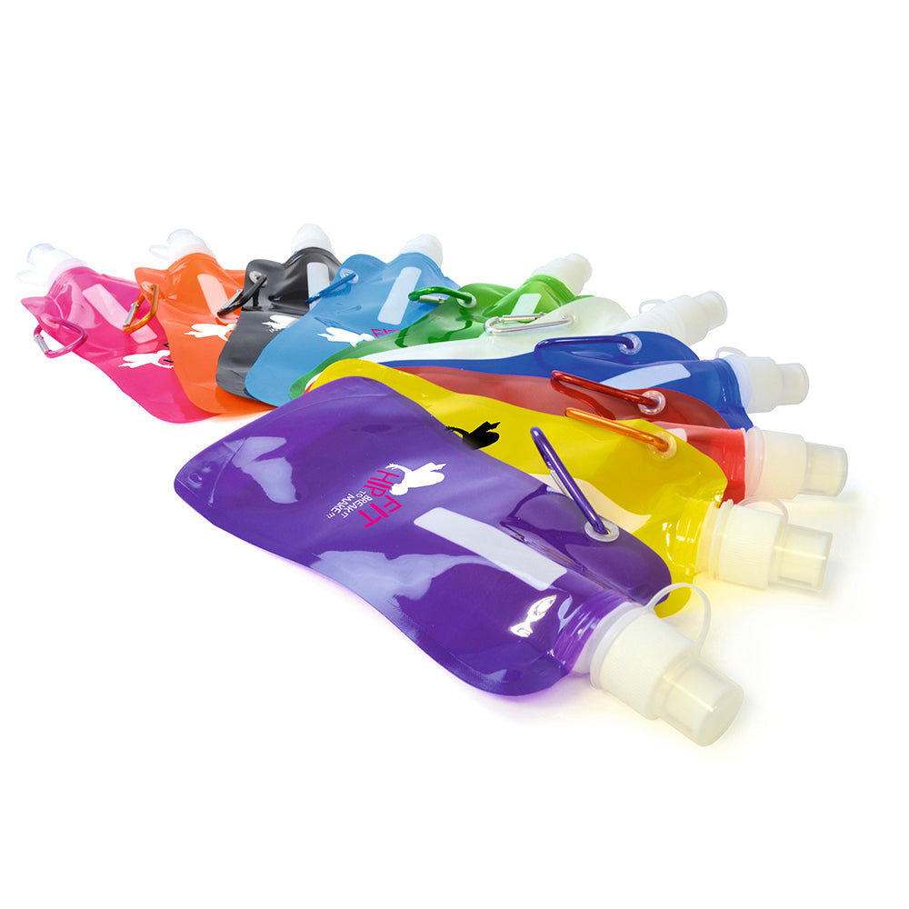 Fold Up Drinks Bottle Sports Bottles Black and White London