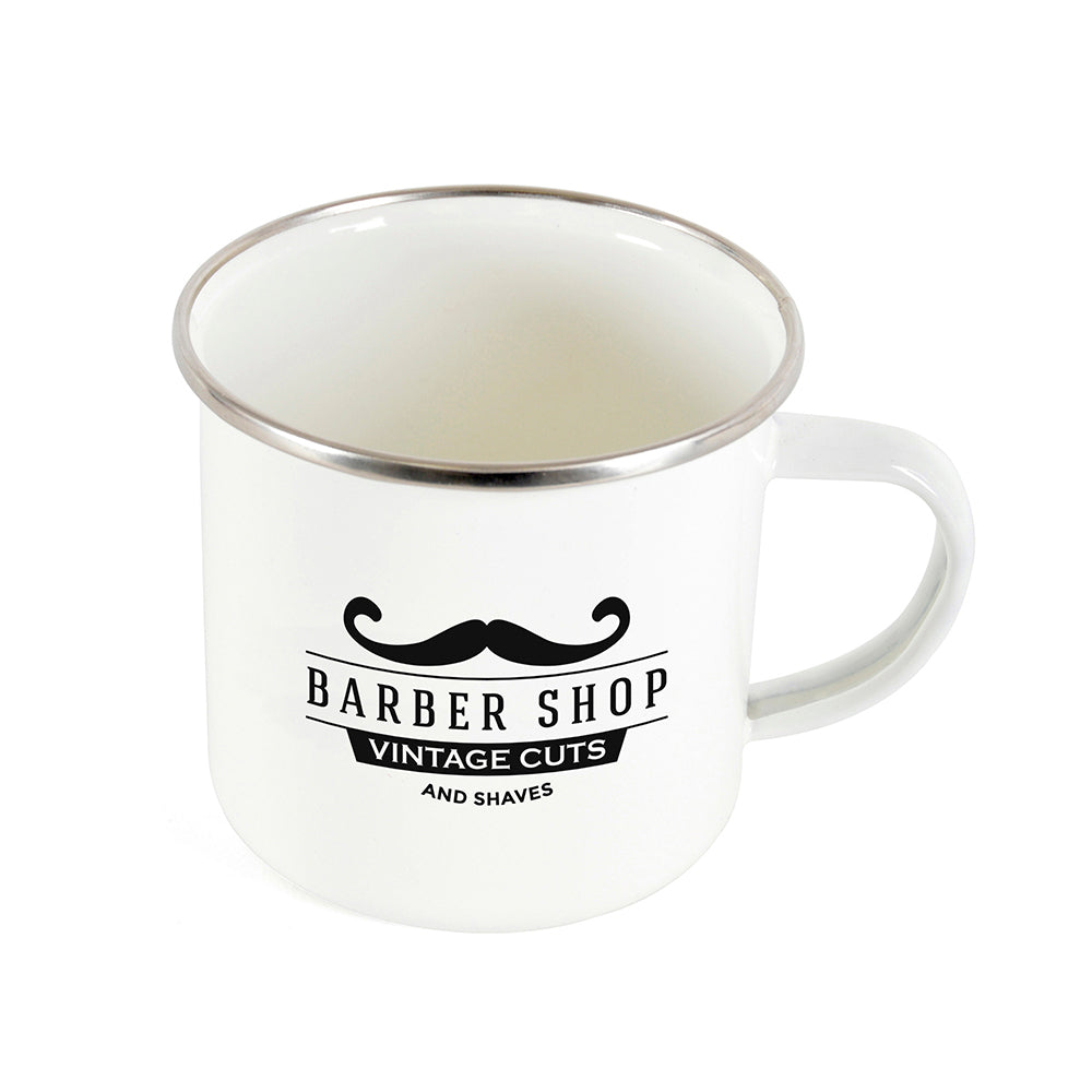 Camping Mug Enamel Mugs Black and White London