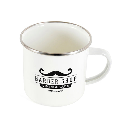 Camping Mug Enamel Mugs Black and White London